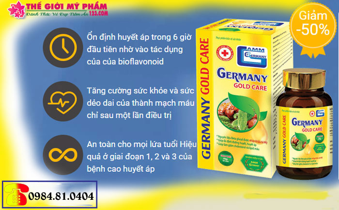 công dụng Germany Gold Care