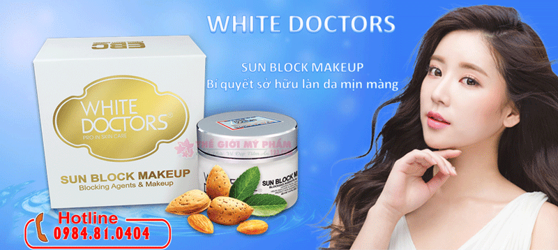 White Doctors Sun Block Makeup Kem Chống Nắng Trang Điểm