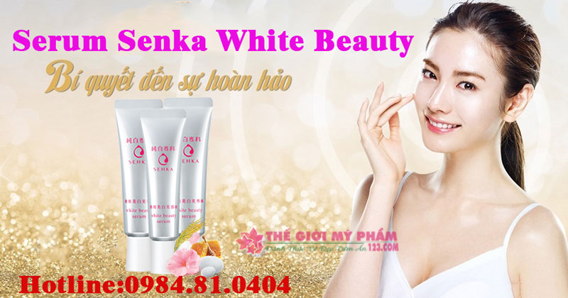 Serum dưỡng trắng da Senka White Beauty 