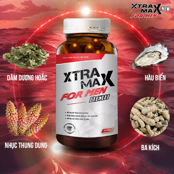 Cải thiện rối loạn cương dương với Xtramax For Men