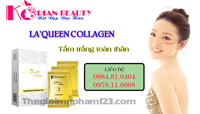 La'Queen Collagen Tắm trắng toàn thân